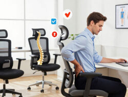 Cara Memilih Kursi Ergonomis untuk Mencegah Sakit Pinggang Saat Bekerja